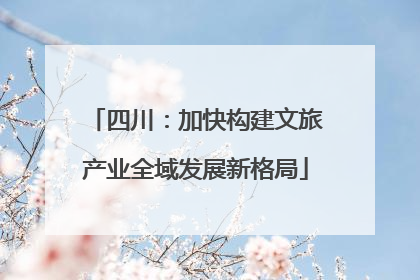 四川：加快构建文旅产业全域发展新格局