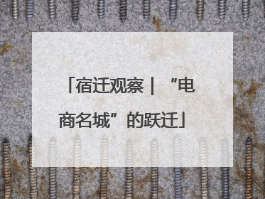 宿迁观察｜“电商名城”的跃迁