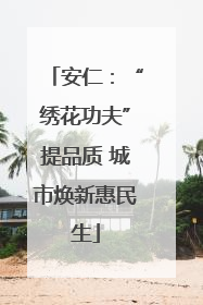 安仁：“绣花功夫”提品质 城市焕新惠民生