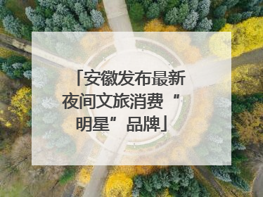 安徽发布最新夜间文旅消费“明星”品牌