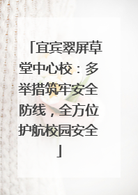 宜宾翠屏草堂中心校：多举措筑牢安全防线，全方位护航校园安全