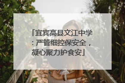 宜宾高县文江中学：严管细控保安全，凝心聚力护食安