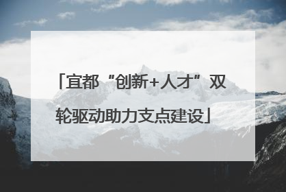 宜都“创新+人才”双轮驱动助力支点建设