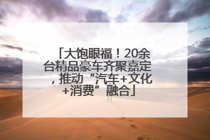 大饱眼福！20余台精品豪车齐聚嘉定，推动“汽车+文化+消费”融合