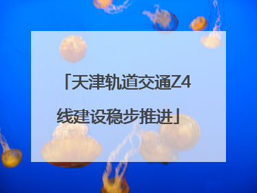 天津轨道交通Z4线建设稳步推进