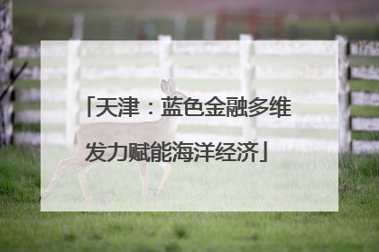 天津：蓝色金融多维发力赋能海洋经济
