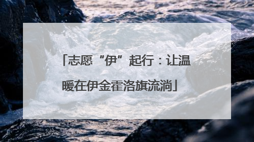 志愿“伊”起行：让温暖在伊金霍洛旗流淌
