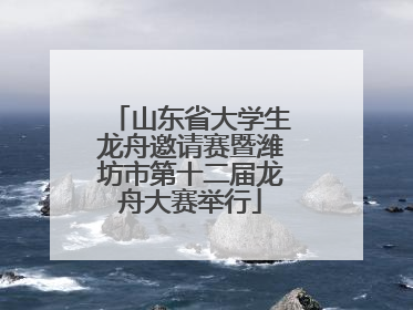 山东省大学生龙舟邀请赛暨潍坊市第十二届龙舟大赛举行
