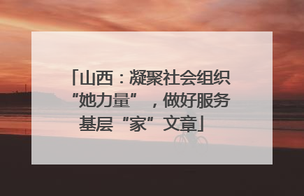 山西：凝聚社会组织“她力量”，做好服务基层“家”文章