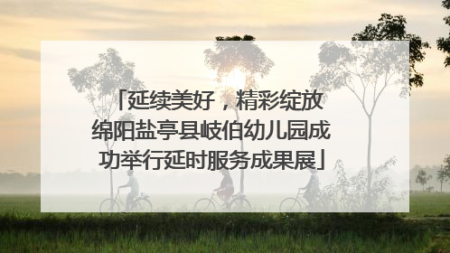延续美好，精彩绽放 绵阳盐亭县岐伯幼儿园成功举行延时服务成果展