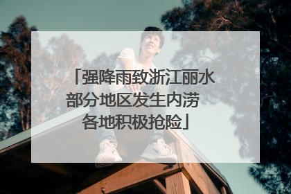 强降雨致浙江丽水部分地区发生内涝 各地积极抢险