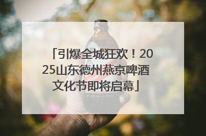 引爆全城狂欢！2025山东德州燕京啤酒文化节即将启幕