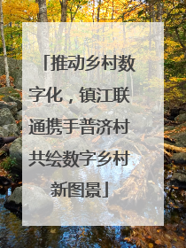 推动乡村数字化，镇江联通携手普济村共绘数字乡村新图景