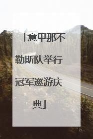 意甲那不勒斯队举行冠军巡游庆典