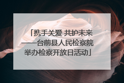 携手关爱 共护未来——台前县人民检察院举办检察开放日活动