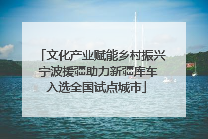 文化产业赋能乡村振兴 宁波援疆助力新疆库车入选全国试点城市