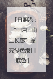 日照港：“一园二山三长廊”擦亮绿色港口底色