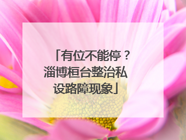 有位不能停？淄博桓台整治私设路障现象