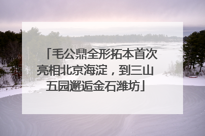 毛公鼎全形拓本首次亮相北京海淀，到三山五园邂逅金石潍坊
