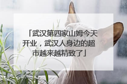 武汉第四家山姆今天开业，武汉人身边的超市越来越精致了