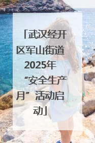 武汉经开区军山街道2025年“安全生产月”活动启动