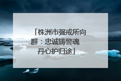 株洲市强戒所向群：忠诚铸警魂 丹心护归途