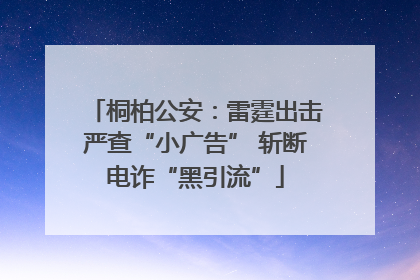 桐柏公安：雷霆出击严查“小广告” 斩断电诈“黑引流”