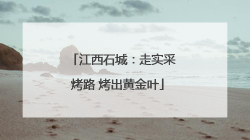 江西石城：走实采烤路 烤出黄金叶