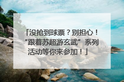 没抢到球票？别担心！“跟着苏超游玄武”系列活动等你来参加！