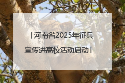 河南省2025年征兵宣传进高校活动启动