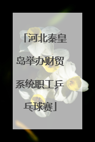 河北秦皇岛举办财贸系统职工乒乓球赛