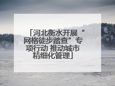 河北衡水开展“网格徒步踏查”专项行动 推动城市精细化管理