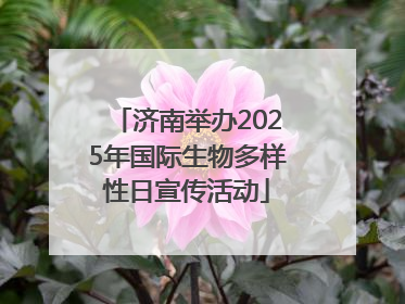 济南举办2025年国际生物多样性日宣传活动