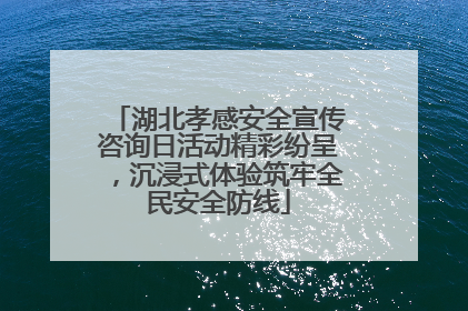 湖北孝感安全宣传咨询日活动精彩纷呈，沉浸式体验筑牢全民安全防线