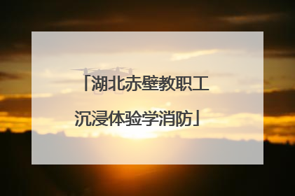 湖北赤壁教职工沉浸体验学消防