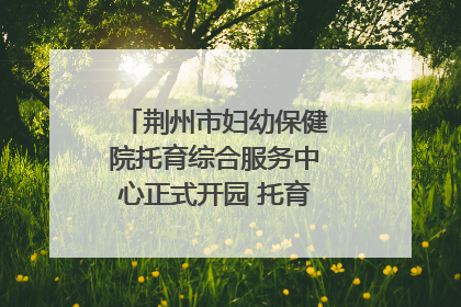 荆州市妇幼保健院托育综合服务中心正式开园 托育宣传月同步启动