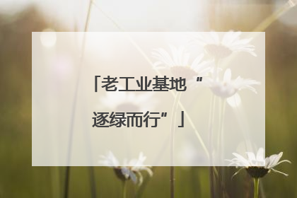 老工业基地“逐绿而行”