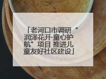 老河口市调研“润泽花开·童心护航”项目 推进儿童友好社区建设