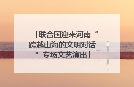 联合国迎来河南“跨越山海的文明对话”专场文艺演出