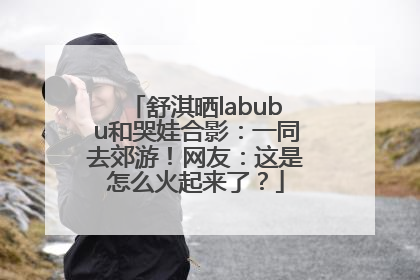 舒淇晒labubu和哭娃合影：一同去郊游！网友：这是怎么火起来了？