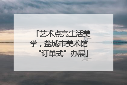 艺术点亮生活美学，盐城市美术馆“订单式”办展