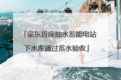 蒙东首座抽水蓄能电站下水库通过蓄水验收
