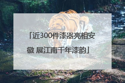 近300件漆器亮相安徽 展江南千年漆韵