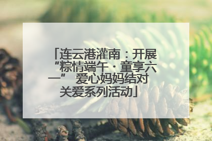 连云港灌南：开展“粽情端午・童享六一” 爱心妈妈结对关爱系列活动