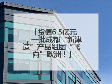 货值6.5亿元，一批成都“新津造”产品组团“飞向”欧洲！