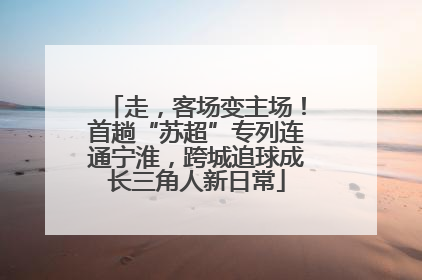 走，客场变主场！首趟“苏超”专列连通宁淮，跨城追球成长三角人新日常