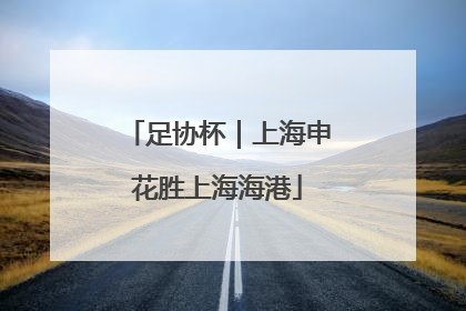 足协杯｜上海申花胜上海海港