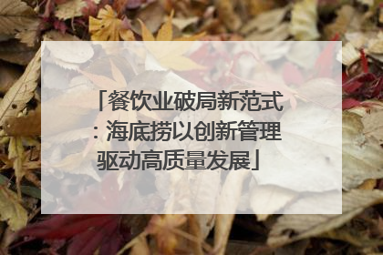 餐饮业破局新范式：海底捞以创新管理驱动高质量发展