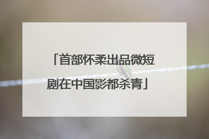 首部怀柔出品微短剧在中国影都杀青