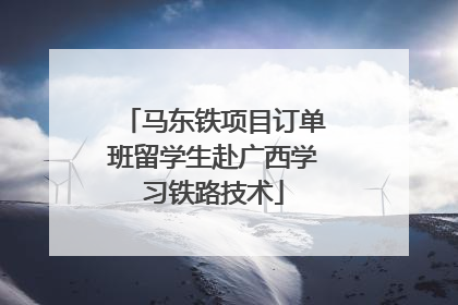 马东铁项目订单班留学生赴广西学习铁路技术